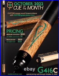 McDermott Pool Cue With One G-CORE Shaft. OCTOBER 2022 CUE OF THE MONTH