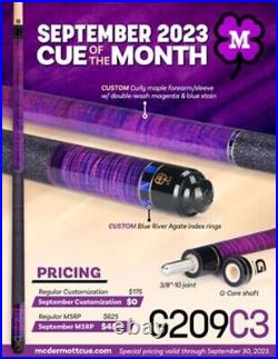 McDermott Pool Cue With One G-CORE Shaft. SEPTEMBER 2023 CUE OF THE MONTH