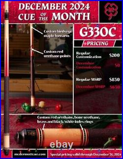 McDermott Pool Cue With One G-Core Shaft. December 2024 CUE OF THE MONTH