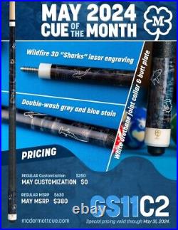 McDermott Pool Cue With One Maple Shaft. MAY 2024 CUE OF THE MONTH