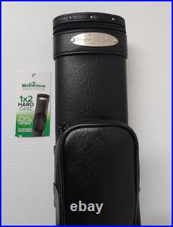 McDermott Shooters Collection 1x2 Billiard Pool Cue Stick 1B/2S Oval Hard Case