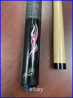 McDermott Star Pool Billiard Cue with Wrap Pink & Black