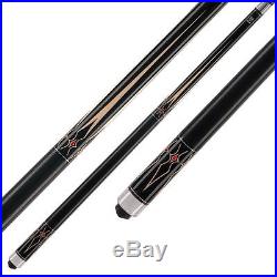 McDermott Star Pool Cue Stick S10 Black Paint 18 19 20 21 oz With FREE CASE