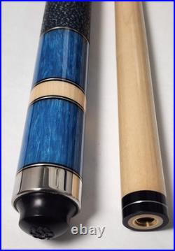 McDermott Star S22 Pool Cue Stick Blue Pearl Inlays 21oz 13mm Maple Shaft