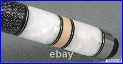 McDermott Star S25 PRO Pool Cue Stick 19oz 58 2-Piece White Pearl + Soft Case