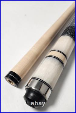 McDermott Star S25 PRO Pool Cue Stick 21oz 58 2-Piece White Pearl + Soft Case