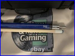 McDermott Star S78 Blue Pool Billiard Cue Hard Case Linen Handle Wrap Used