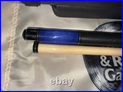 McDermott Star S78 Blue Pool Billiard Cue Hard Case Linen Handle Wrap Used