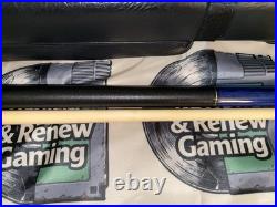 McDermott Star S78 Blue Pool Billiard Cue Hard Case Linen Handle Wrap Used