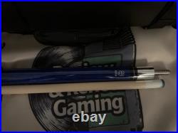 McDermott Star S78 Blue Pool Billiard Cue Hard Case Linen Handle Wrap Used