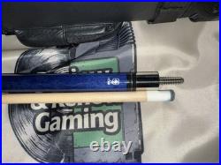 McDermott Star S78 Blue Pool Billiard Cue Hard Case Linen Handle Wrap Used