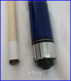 McDermott Star S78 Blue Pool Cue Stick 2-Piece Hard Rock Maple Linen Wrap
