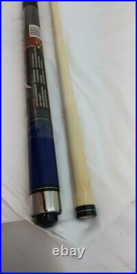 McDermott Star S78 Blue Pool Cue Stick 2-Piece Hard Rock Maple Linen Wrap