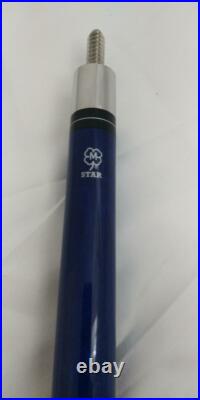 McDermott Star S78 Blue Pool Cue Stick 2-Piece Hard Rock Maple Linen Wrap