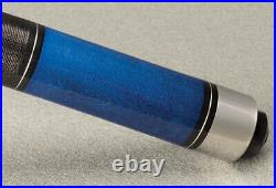 McDermott Star S78 Pool Cue Stick Blue Linen Wrap 3/8 x 10 Joint With Silver Rings