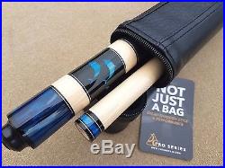 McDermott Star Series SP8 Pool Cue Dolphins, Blue Pearl Inlays & Rings, 3/8x10