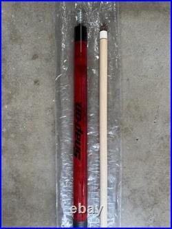 McDermott Stinger Two-Piece Red and Black Billiard Pool Cue