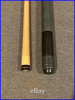 McDermott Two Piece Pool Cue Red & Black Triangle (used) With Case Free Ship