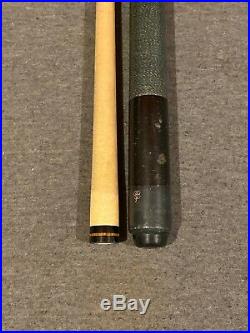 McDermott Two Piece Pool Cue Red & Black Triangle (used) With Case Free Ship