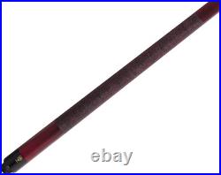 McDermott USA GS03 Burgundy Red Stain/Irish Linen Wrap Pool/Billiards Cue Stick