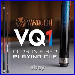 McDermott Vanquish VQ1 Carbon Fiber Playing Pool Cue 12 mm Tip FREE Hard Case