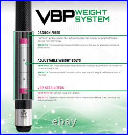 McDermott Vanquish VQ1 Carbon Fiber Playing Pool Cue 12 mm Tip FREE Hard Case