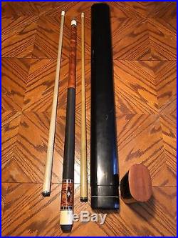 McDermott Vintage 19 Oz Pool Cue Mother Of Pearl Inlay With Case