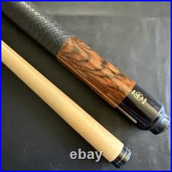 McDermott Vintage Pool Cue Bocote Leather E-Series 21oz (4oz Weight) 12.3mm Tip McDermott Vintage Pool Cue Bocote Leather E-Series 21oz (4oz Weight) 12.3mm Tip