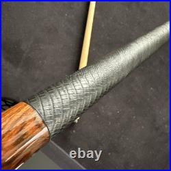 McDermott Vintage Pool Cue Bocote Leather E-Series 21oz (4oz Weight) 12.3mm Tip McDermott Vintage Pool Cue Bocote Leather E-Series 21oz (4oz Weight) 12.3mm Tip