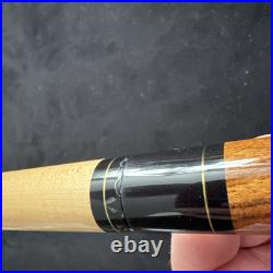 McDermott Vintage Pool Cue Bocote Leather E-Series 21oz (4oz Weight) 12.3mm Tip McDermott Vintage Pool Cue Bocote Leather E-Series 21oz (4oz Weight) 12.3mm Tip