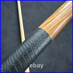 McDermott Vintage Pool Cue Bocote Leather E-Series 21oz (4oz Weight) 12.3mm Tip McDermott Vintage Pool Cue Bocote Leather E-Series 21oz (4oz Weight) 12.3mm Tip