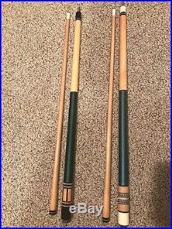 McDermott Vintage Pool Cue E-G4 and E-G6 Package Deal