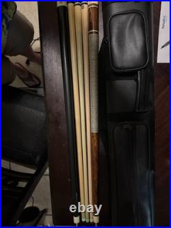McDermott g224 G core pool cue! 2.5 mm tip 19oz barely used and a rage break cu McDermott g224 G core pool cue! 2.5 mm tip 19oz barely used and a rage break cu