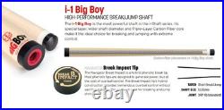 McDermott i-1 Big Boy Break/Jump Pool Cue Shaft Black Collar 3/8-10 13.25mm tip