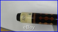 McDermott used C10 Pool Cue with Hard Case Papers 1980-84 Engraved