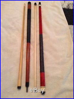 Mcdermott And Viking Pool Cues With 2x3 Hard Case