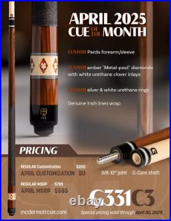Mcdermott Cue Of The Month G331c3 Pool 13mm Gcore USA Made Ships Free Free Case Mcdermott Cue Of The Month G331c3 Pool 13mm Gcore USA Made Ships Free Free Case