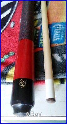 Mcdermott E-B5 2 piece pool cue with Excaliber hard case Crimson Red Nice Cue