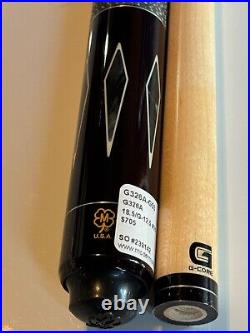 Mcdermott G326 Pool Cue 12.5 MM Gcore Shaft USA Made New Free Shipping Free Case