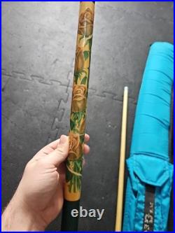 Mcdermott GLD-01 Rose Vintage Pool Cue 1994 Billiards With It's George Case Fur