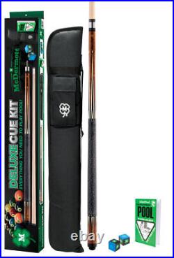 Mcdermott KIT3 Deluxe Pool/Billiard Cue Kit Soft Case/Chalk/Rule Book