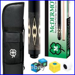 Mcdermott KIT4 Classic Grey Stain Pool/Billiard Cue Kit Soft Case/Chalk & More Mcdermott KIT4 Classic Grey Stain Pool/Billiard Cue Kit Soft Case/Chalk & More
