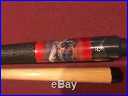 Mcdermott Pool Cue Panther Art With Giuseppe case