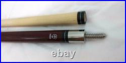 Mcdermott Star S80 Red Billiard Pool Cue Stick Silver Rings + Irish Linen Wrap