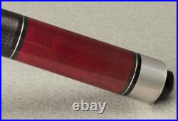Mcdermott Star S80 Red Billiard Pool Cue Stick Silver Rings + Irish Linen Wrap