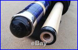 McDermott Star Series S22 Pool Cue Blue Pearl Inlays Premium Layered Leather Tip 