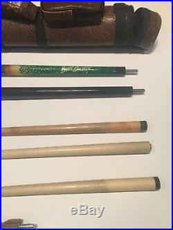 NICE Mcdermott And Viking Ball Buster Pool Cue Used 2 Piece with Leather Case