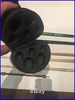 NICE Mcdermott And Viking Ball Buster Pool Cue Used 2 Piece with Leather Case