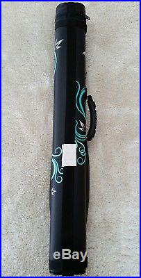 New McDermott 2x2 Blue Floral Hard Pool Cue Case, IN STOCK READY TO SHIP