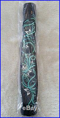 New McDermott 2x2 Blue Floral Hard Pool Cue Case, IN STOCK READY TO SHIP